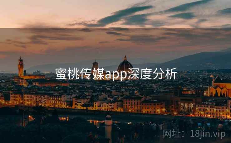 蜜桃传媒app深度分析