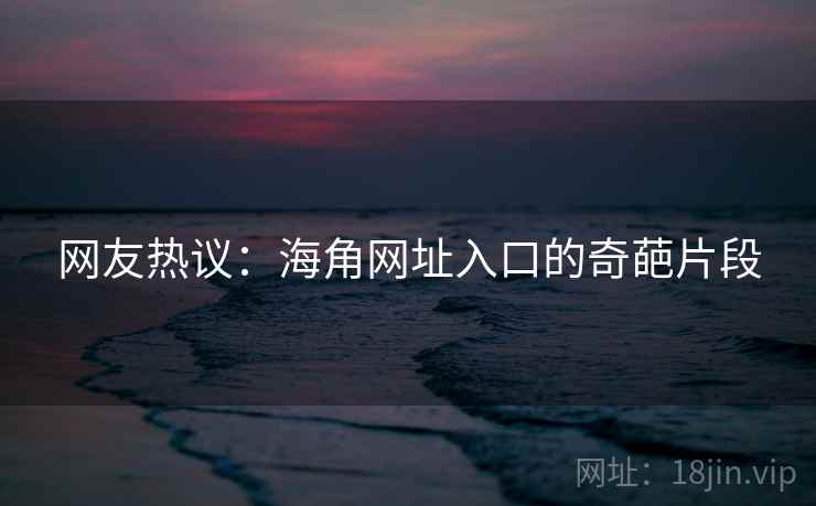 网友热议：海角网址入口的奇葩片段