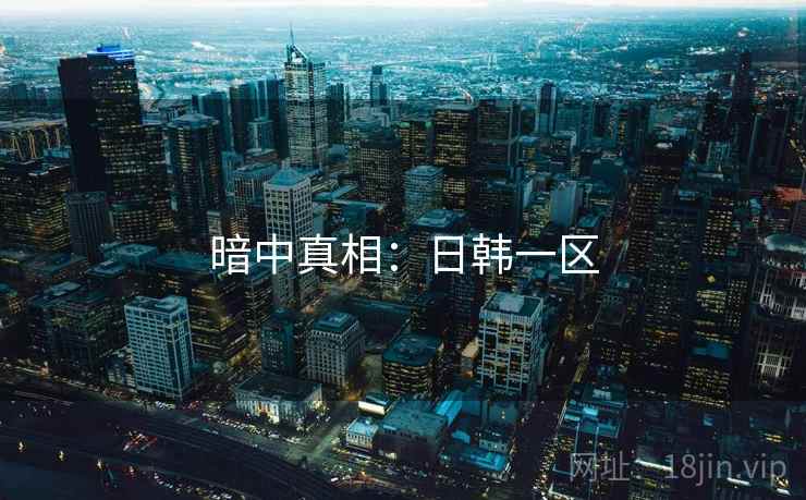 暗中真相：日韩一区