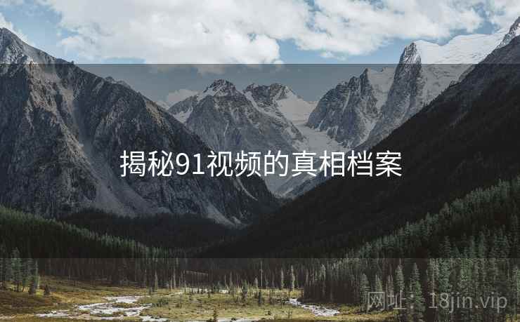 揭秘91视频的真相档案