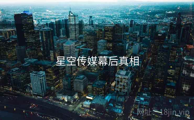 星空传媒幕后真相 星空传媒幕后真相