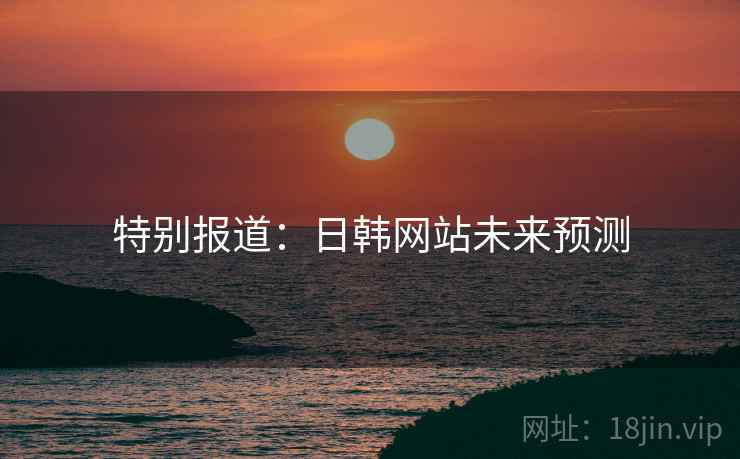 特别报道：日韩网站未来预测