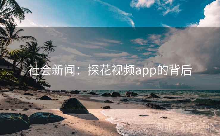 社会新闻:探花视频app的背后 社会新闻:探花视频app的背后